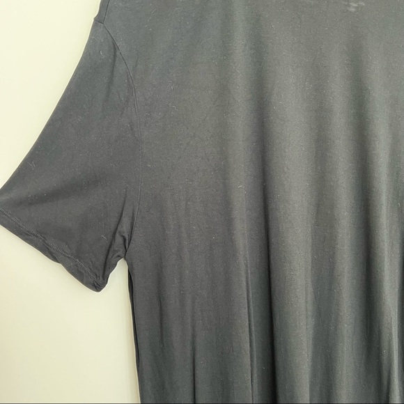 ZARA Black Mock Neck Long Tee - Picture 4 of 5